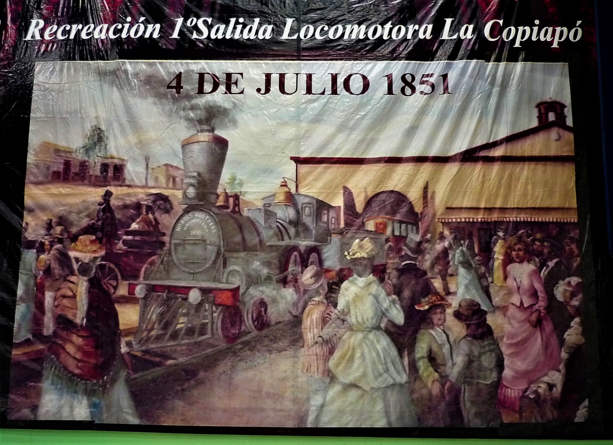 El mural refleja lo que fue alguna vez este puerto