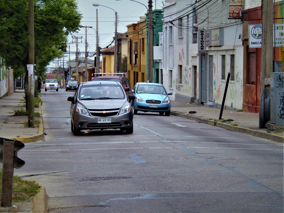 Una de las calles de la ciudad papayera