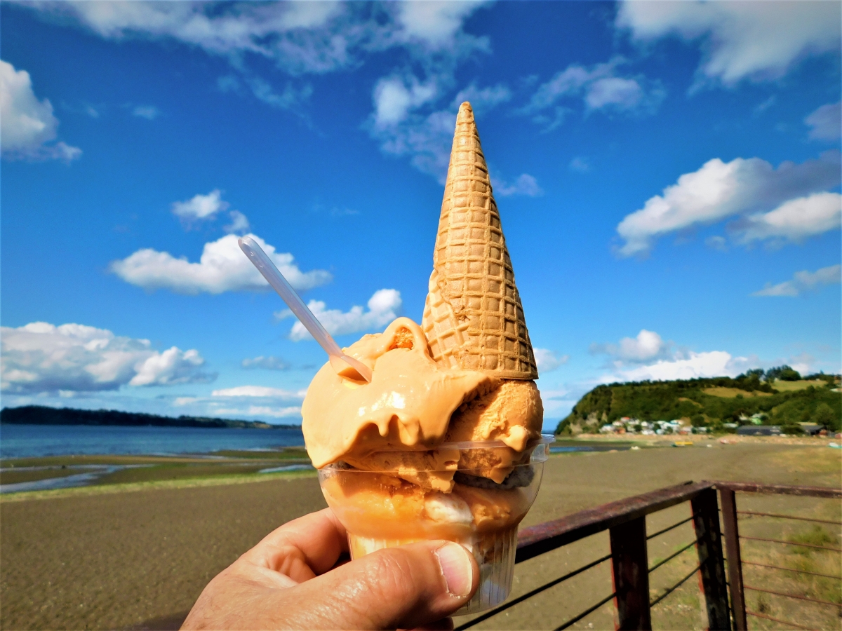 Que prevalece el helado o el paisaje jajajaja