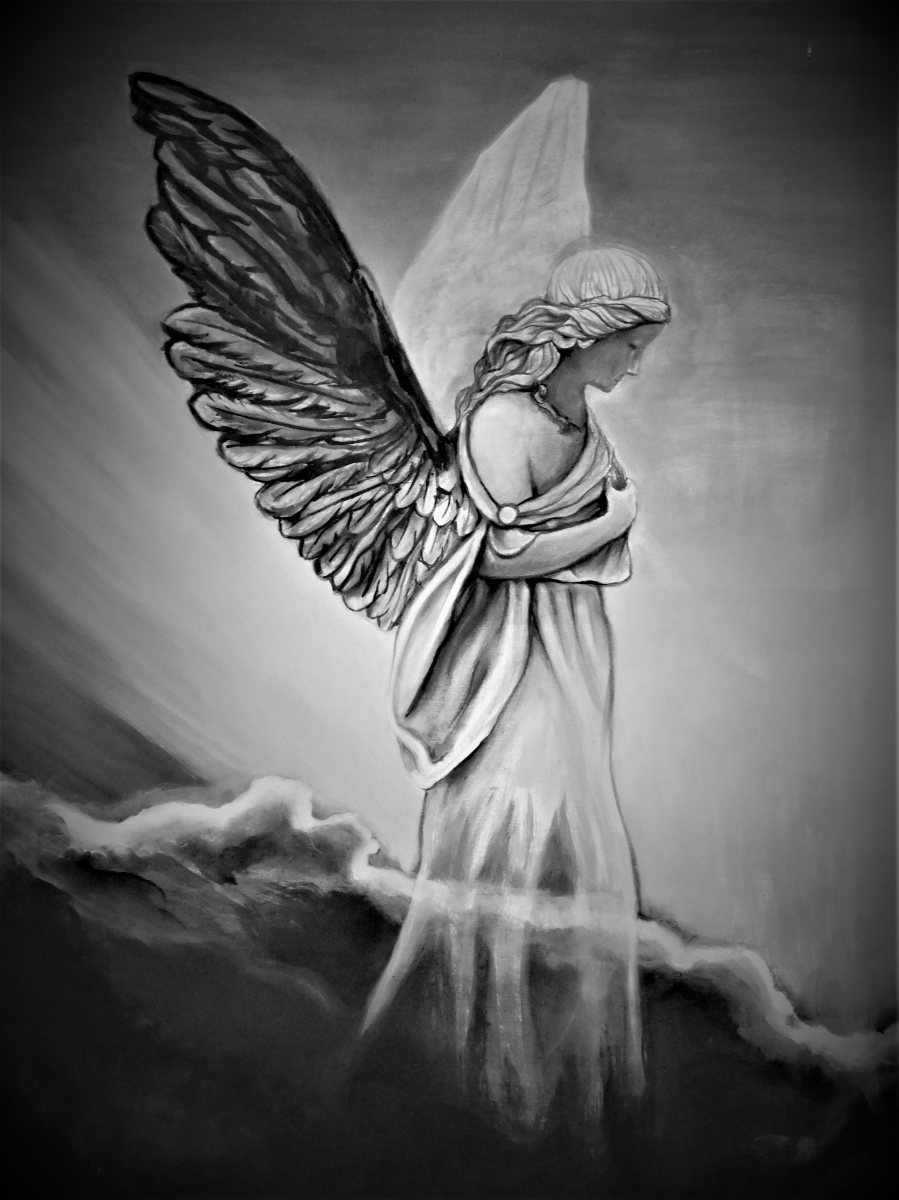 Dibujo del angel protector