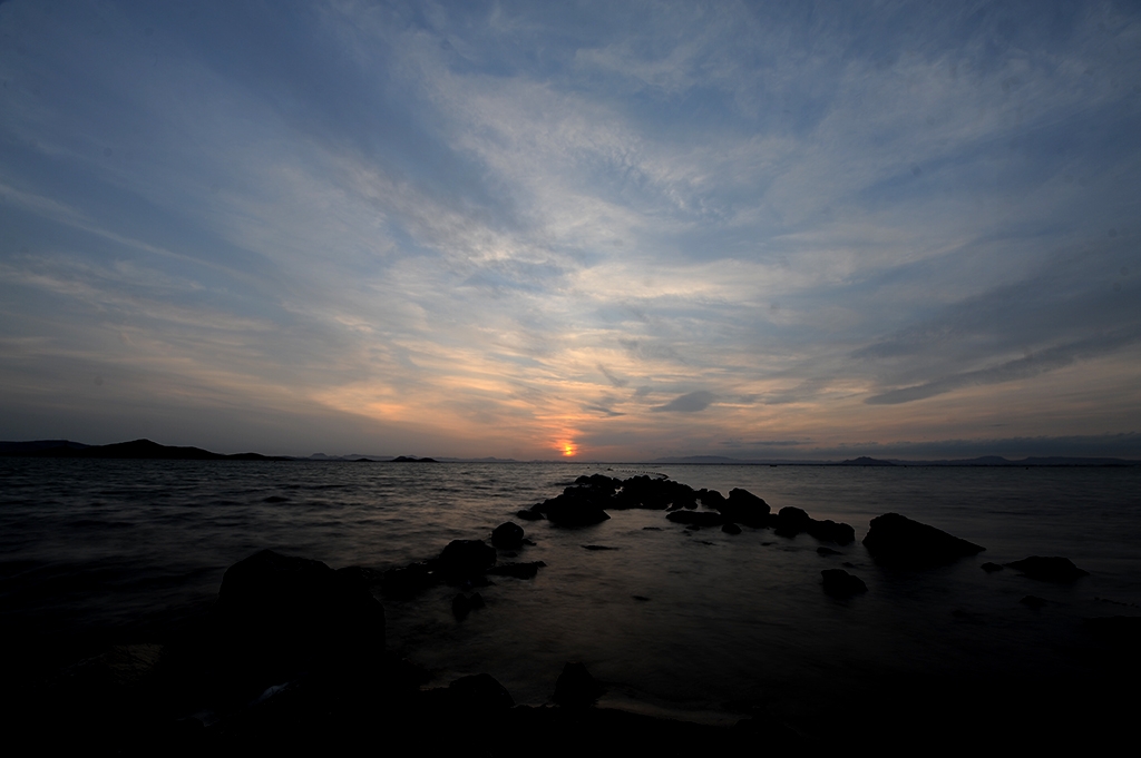 Atardecer en la manga