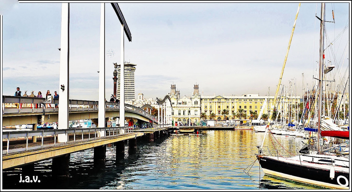 Pespectiva en el Port Vell.