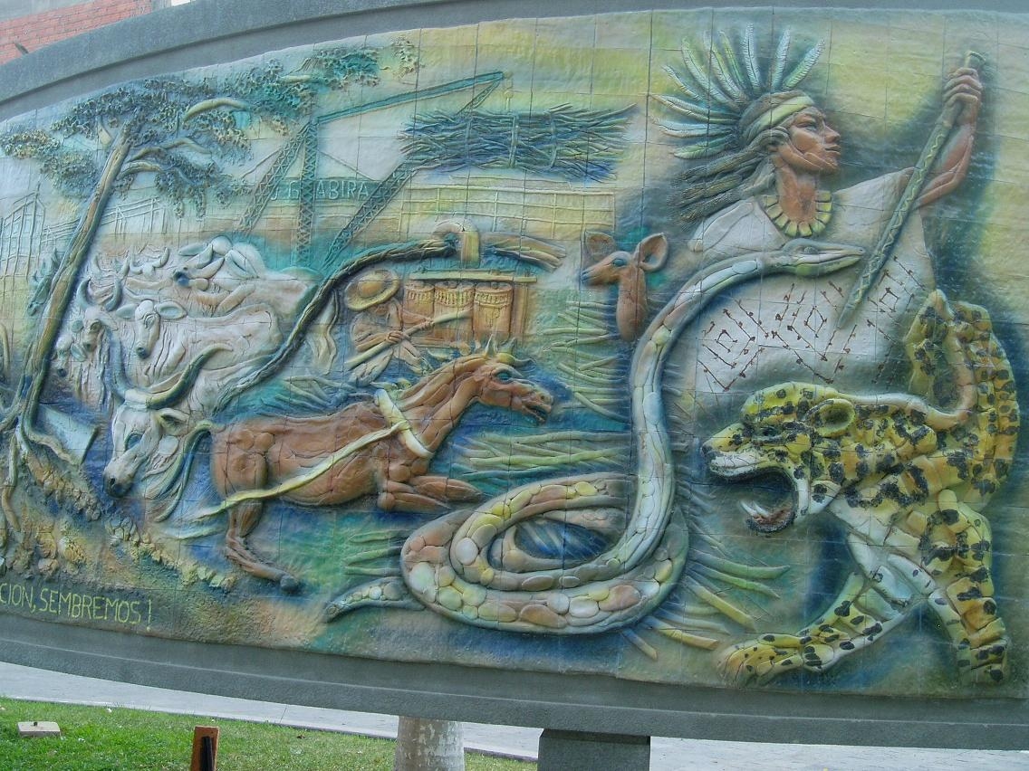 Mural en el parque Arenal