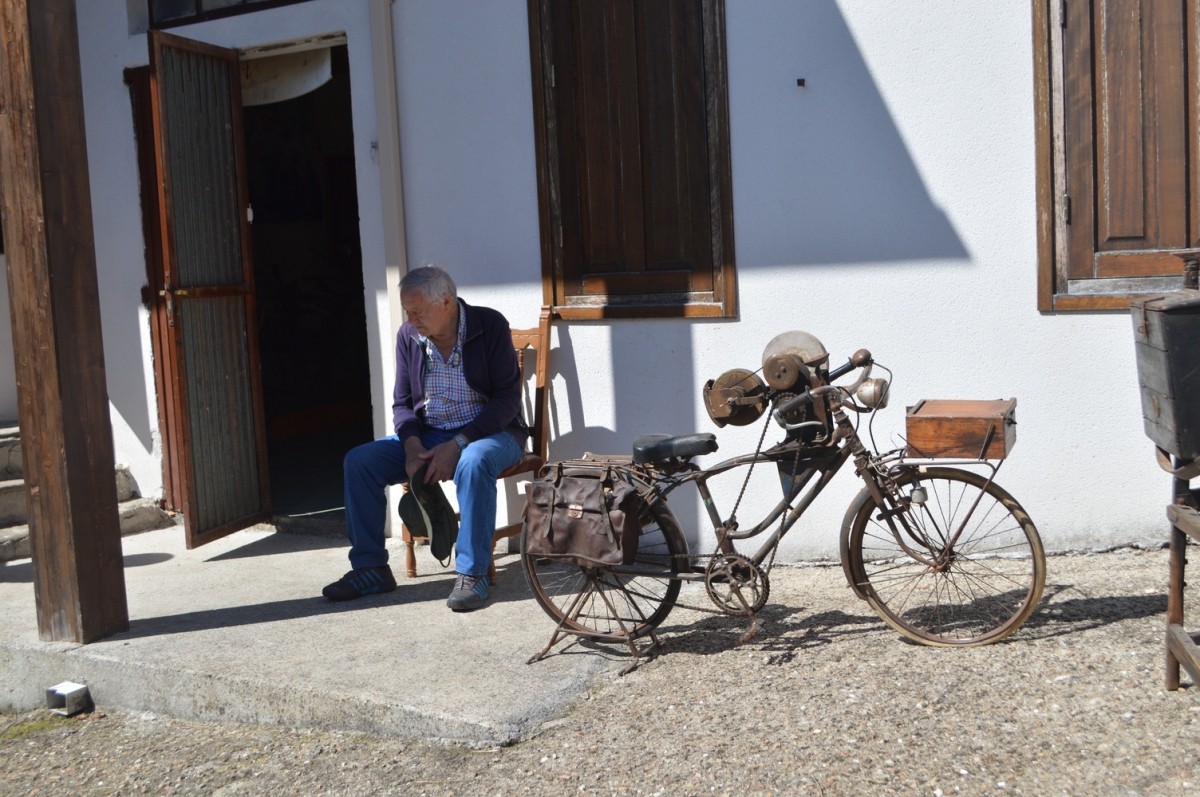 Coleccin de rodas de afiar de Florencio de Arboiro. San Xon de Ro. Ribeira Sacra. Ourense