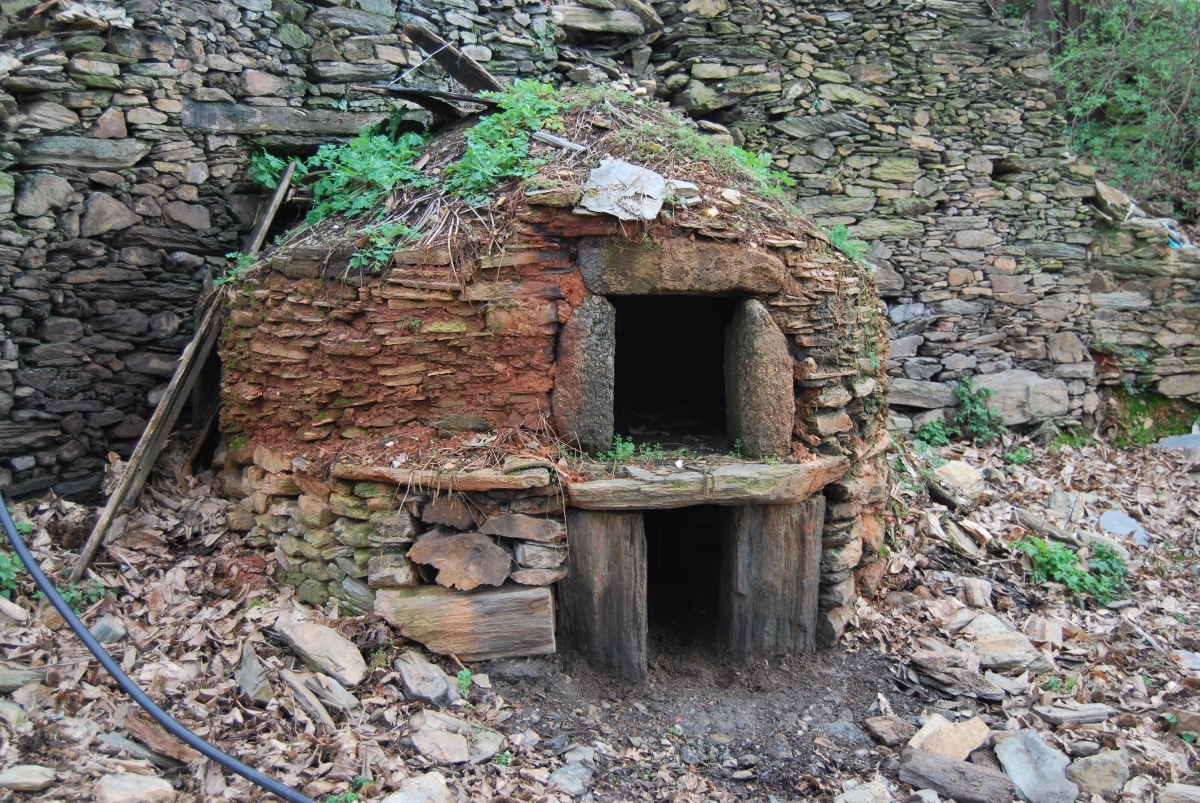 As Carballeiras (despoboamento). . Castro Caldelas. Ourense. Ribeira Sacra. Galcia.