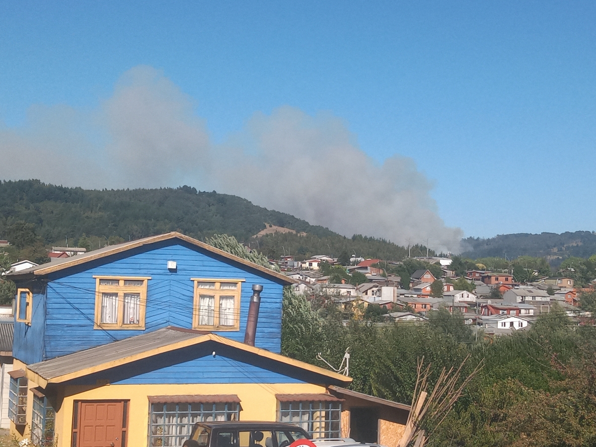 Incendio en el cerro