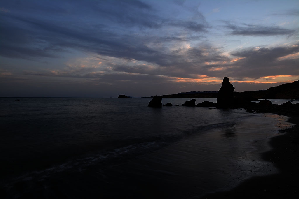 Atardecer playa mazarron 