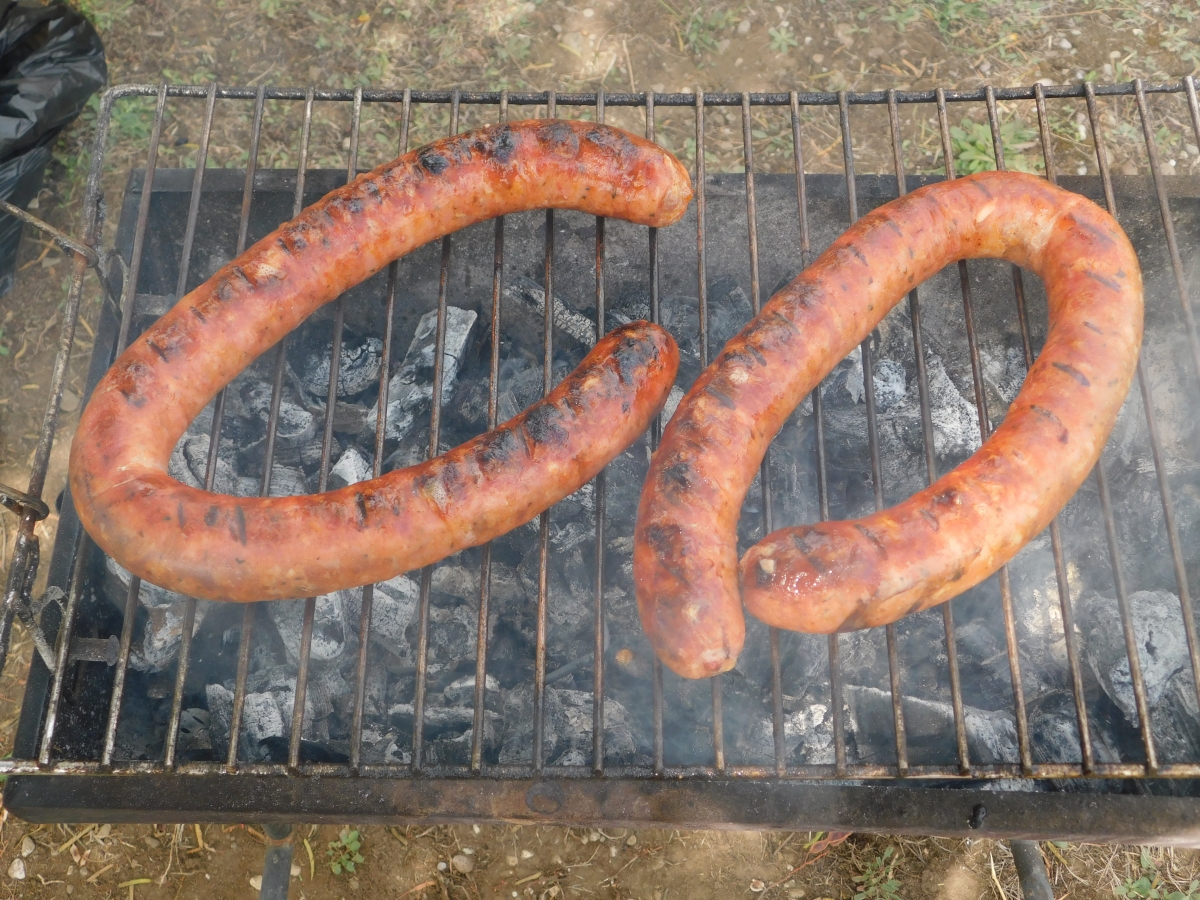 Hummmm longanizas asadas, que delicia