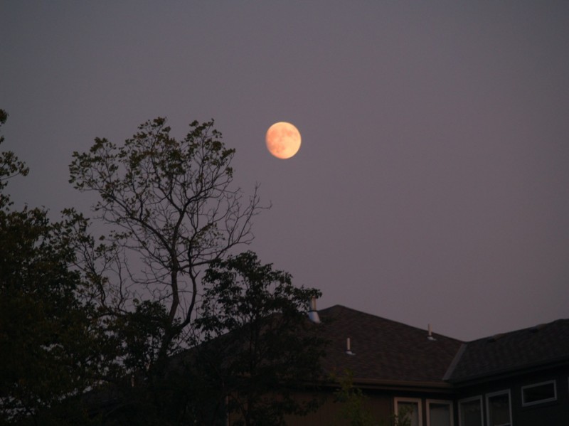 Luna sobre mi tejado