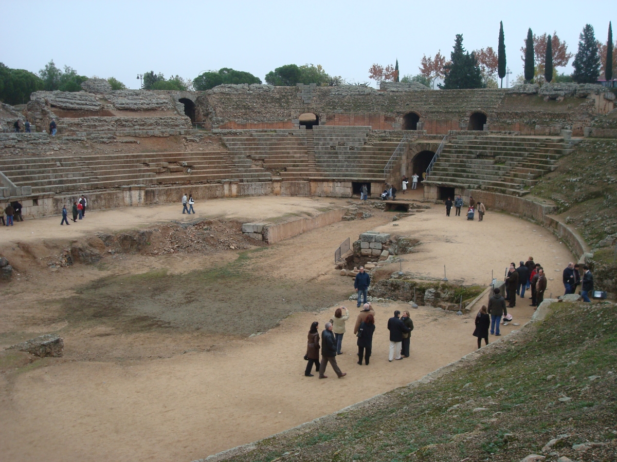 Merida: Anfiteatro. Badajoz. Extremadura