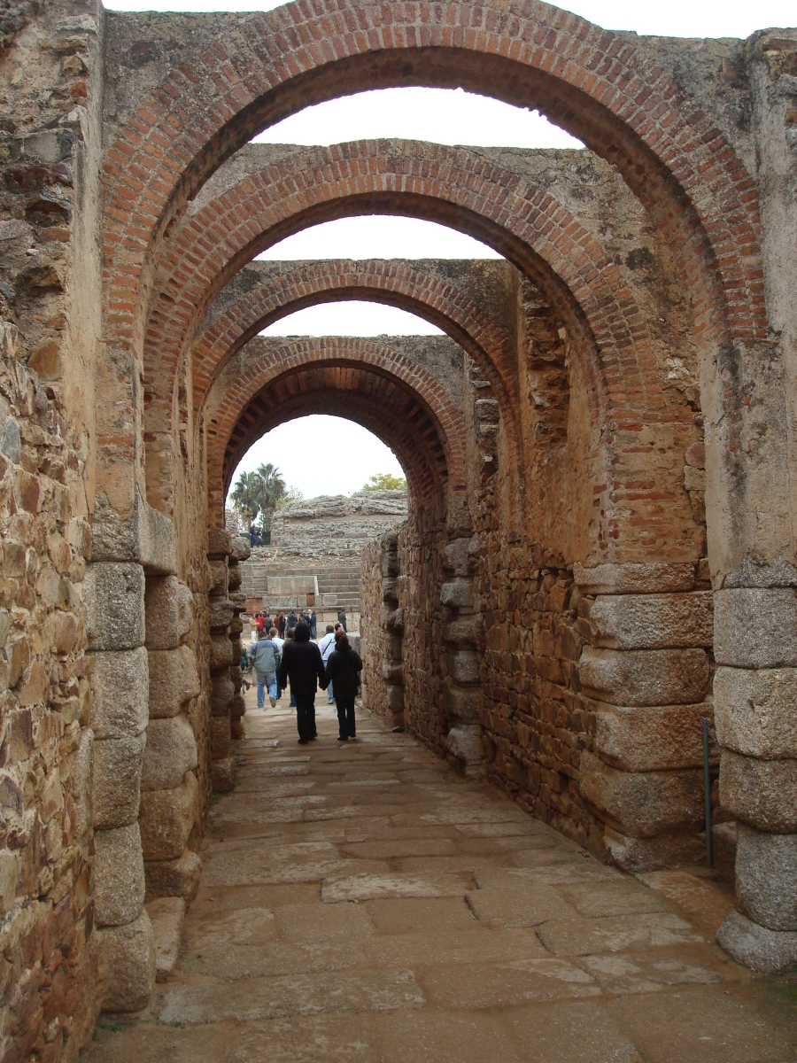 Merida: Anfiteatro. Badajoz. Extremadura