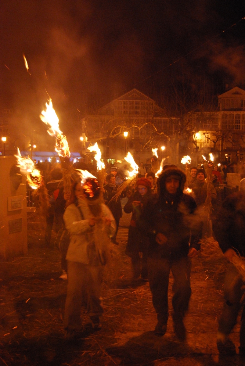 Festa dos fachs. Castro Caldelas. Ourense. Ribeira Sacra. Galicia
