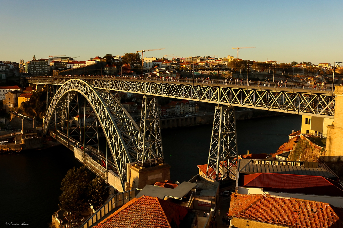 Puente Luis I atardecer Gaia