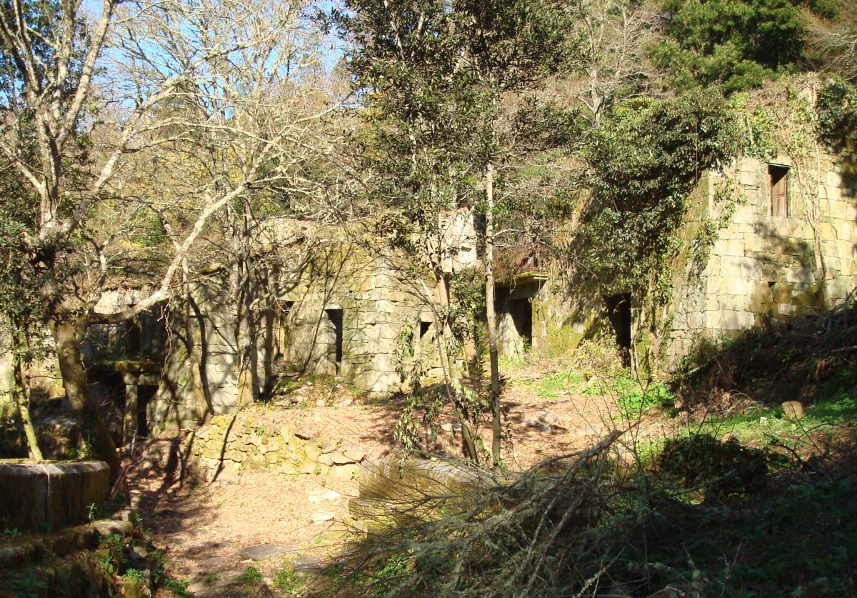 A Barca. Aldea despoboada. Cortegada. Ribeiro. Ourense. Galicia