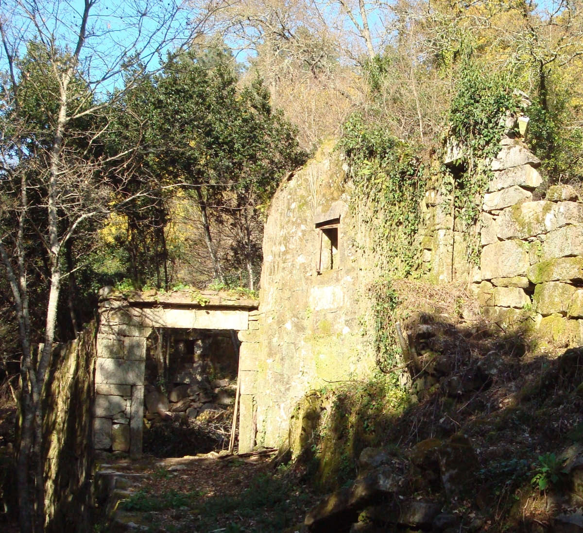 A Barca. Aldea despoboada. Cortegada. Ribeiro. Ourense. Galicia