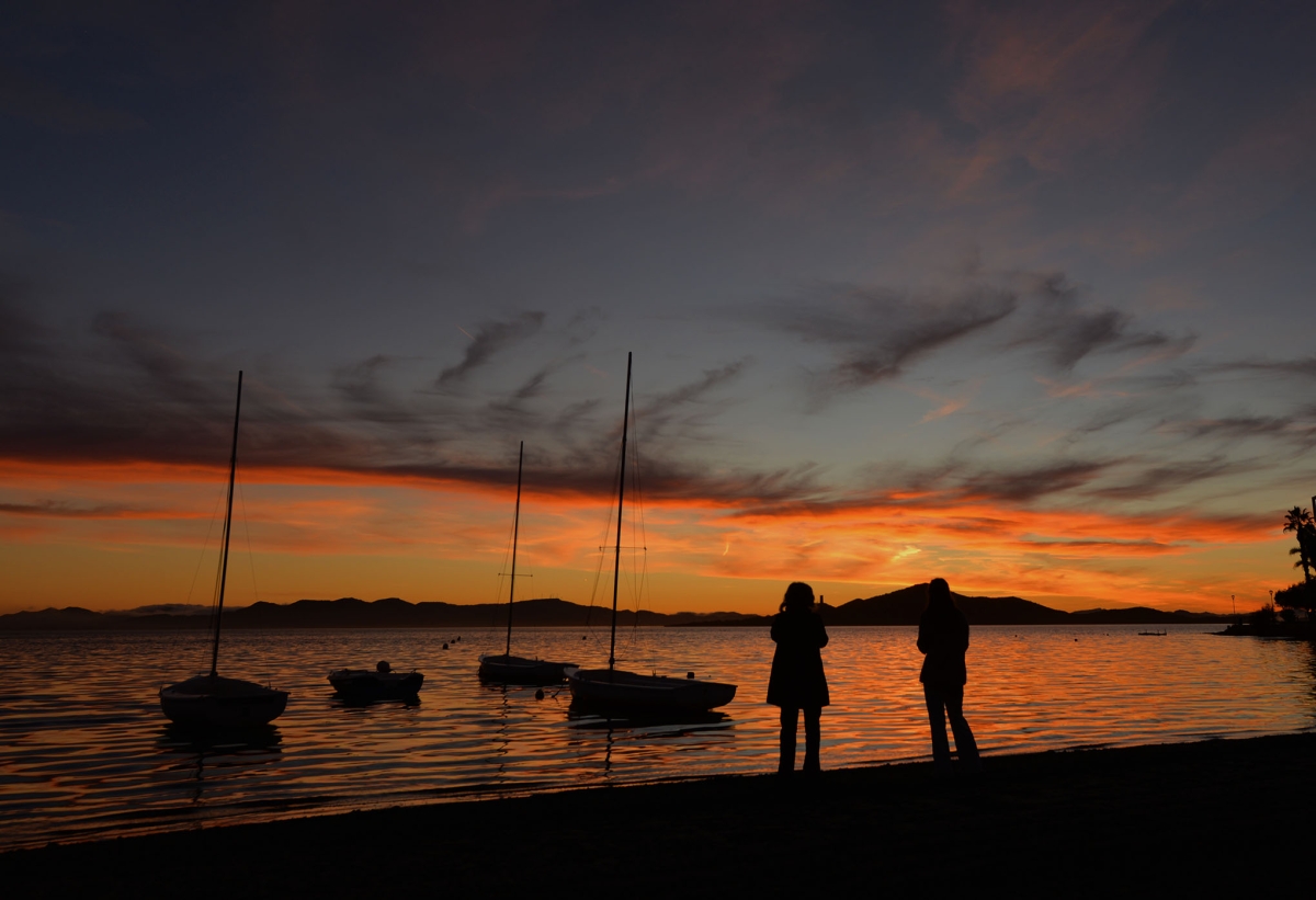 Atardecer  manga del mar menor 1