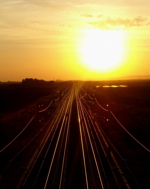 Esperando el tren