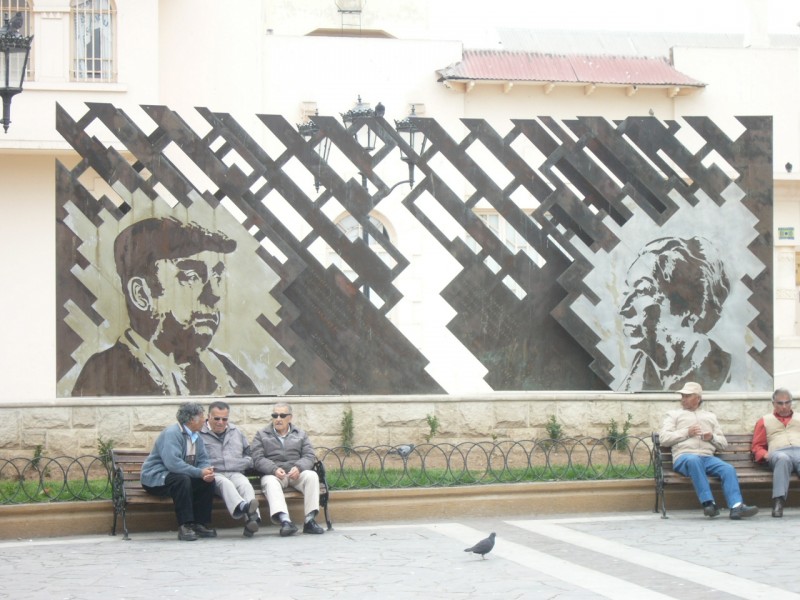 Mural Neruda y Mistral