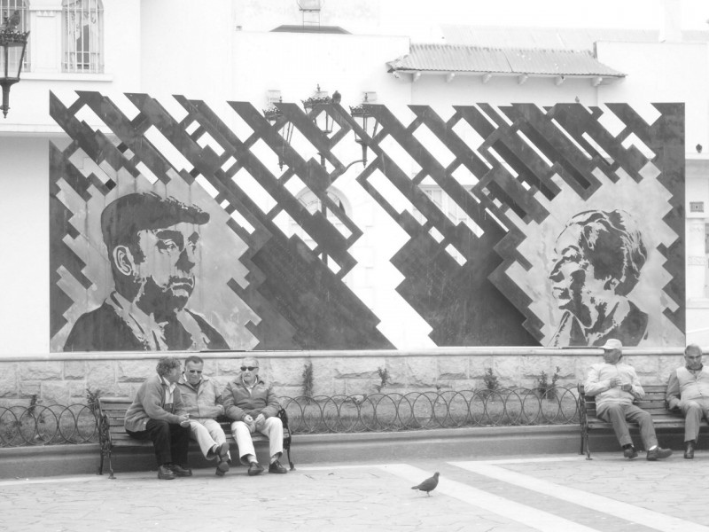 Mural Neruda y Mistral