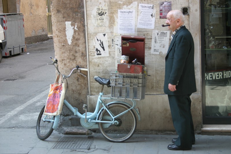 Una calle de Ferrara