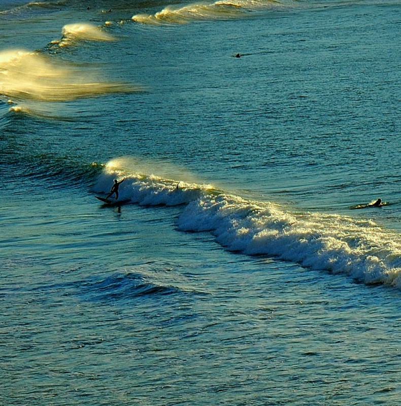 Jugando con las olas