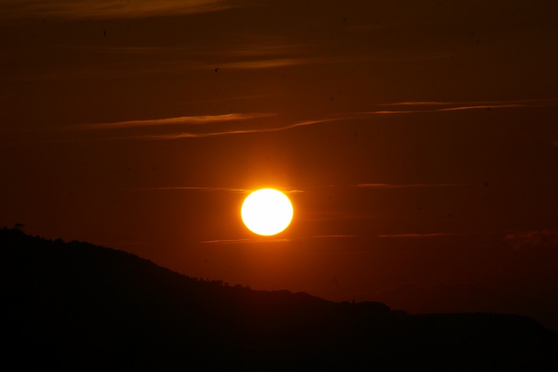 Atardecer rojo