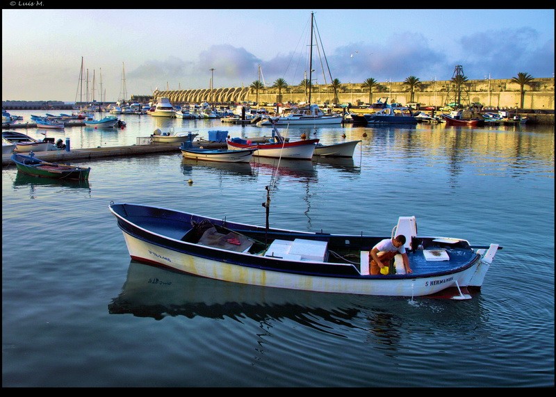 Preparandose para la pesca...