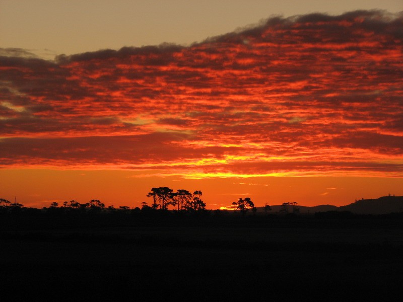 Atardecer en Puerto Saavedra