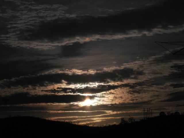 Atardecer entre nubes