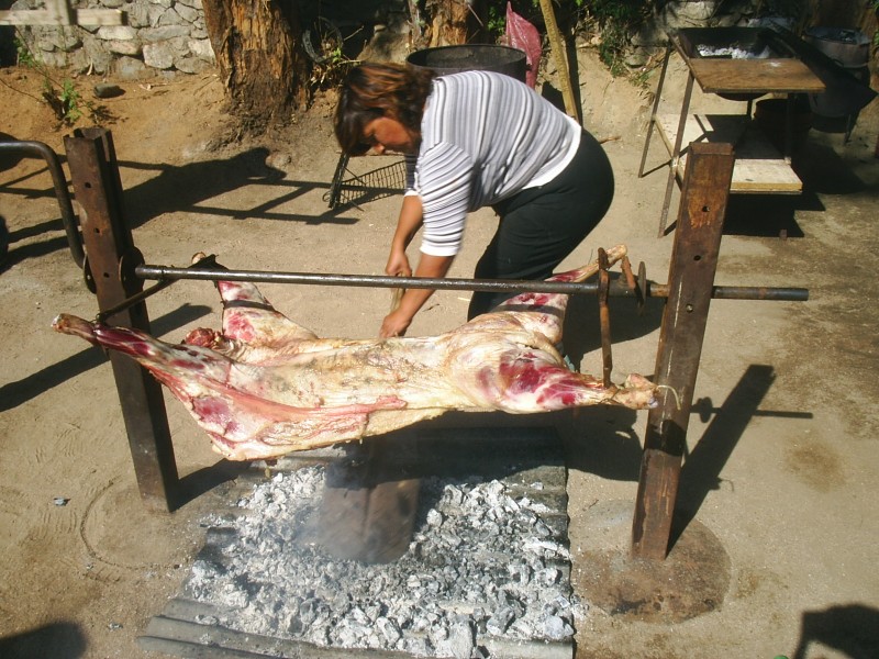 Cordero al palo