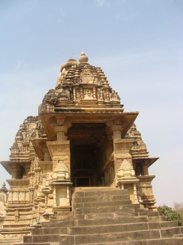 Un templo en Khajuraho