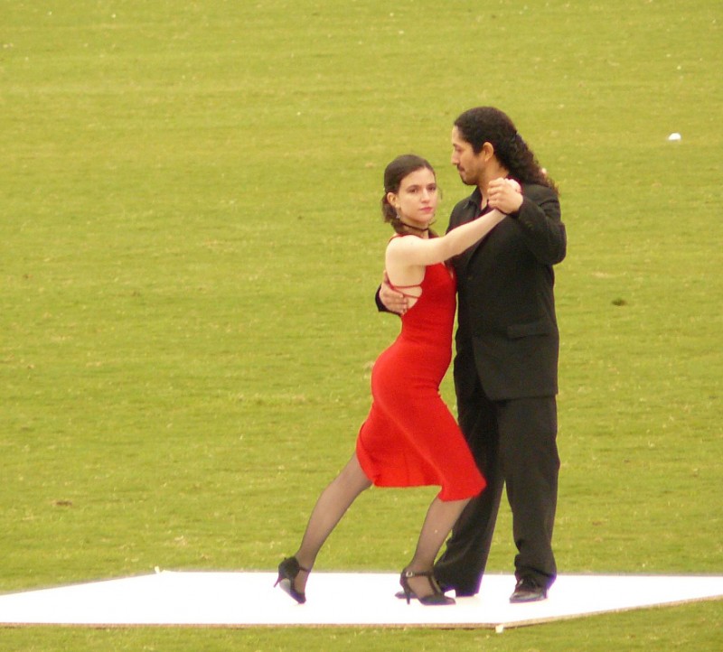 Bailando un Tango en la cancha