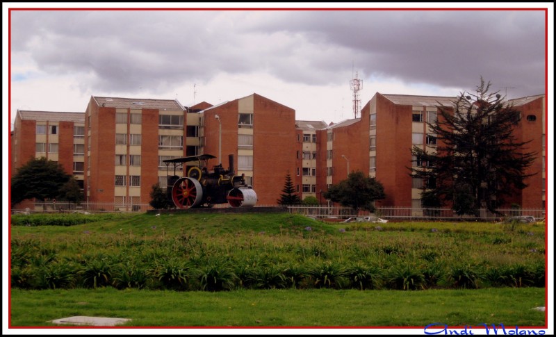 Una antigua aplanadora...