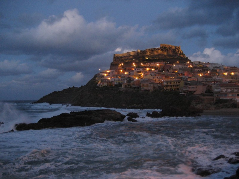 Castelsardo de noche