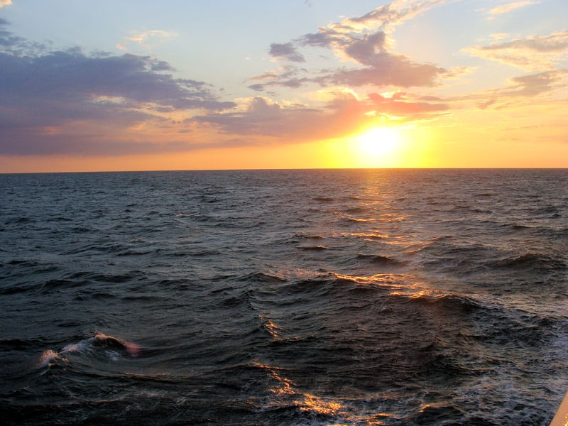 Puesta de sol en el Mar Negro