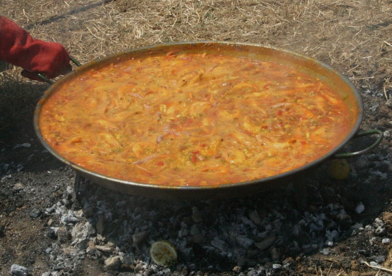 ojitos entre arroz