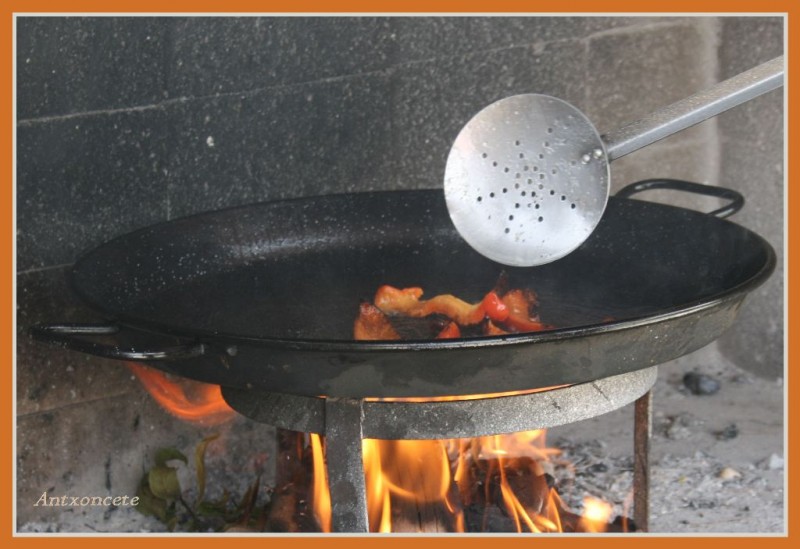 Preparando el arroz