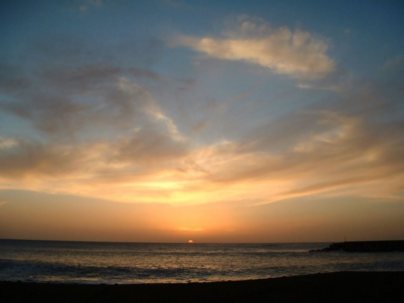 puesta de sol de Tazacorte