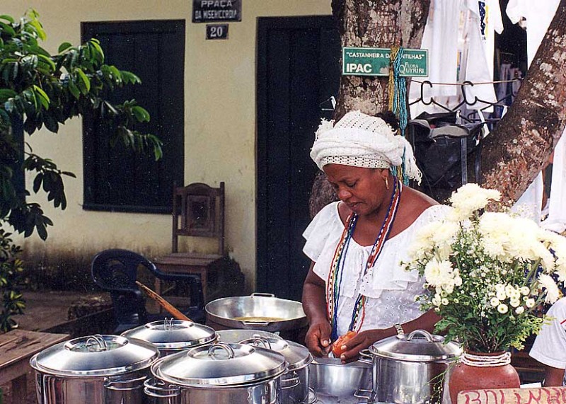 preparando el almuerzo