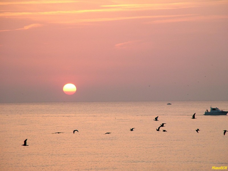 Amanecer en Barcelona