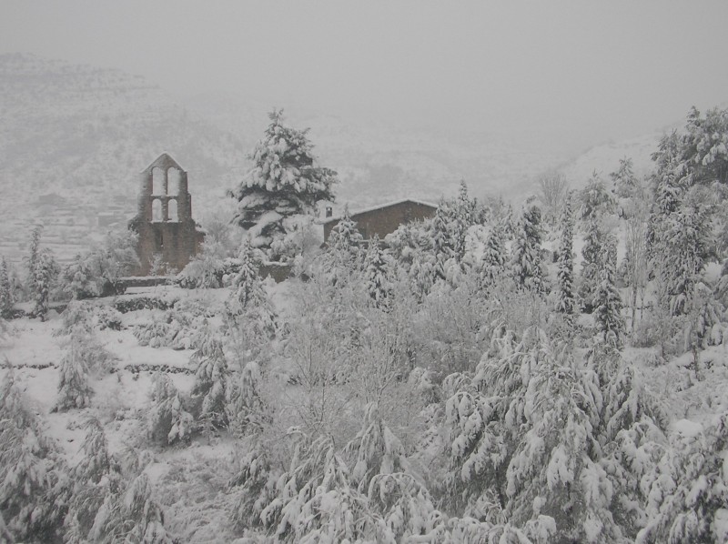 sant pere de vallhonesta nevado