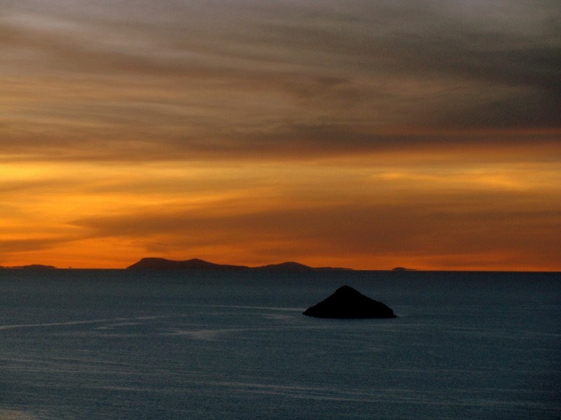 Puesta de sol en Titicaca, Magico!!