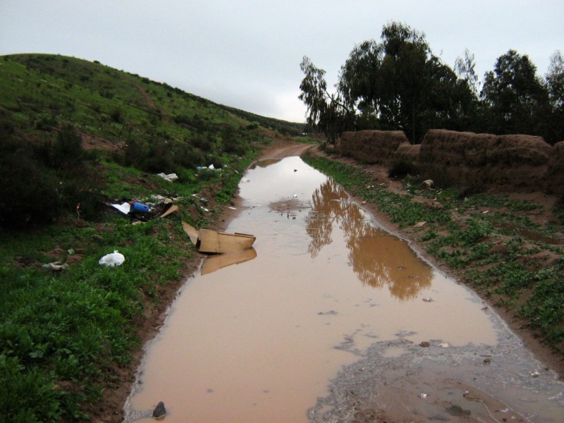 Lluvia anego camino