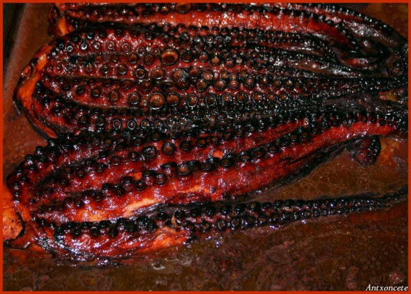 Preparando el pulpo