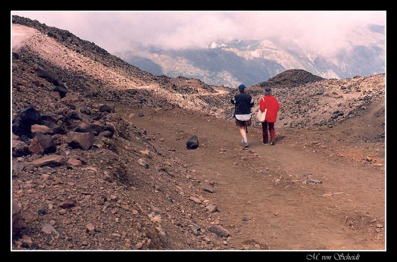 caminata en la montaa