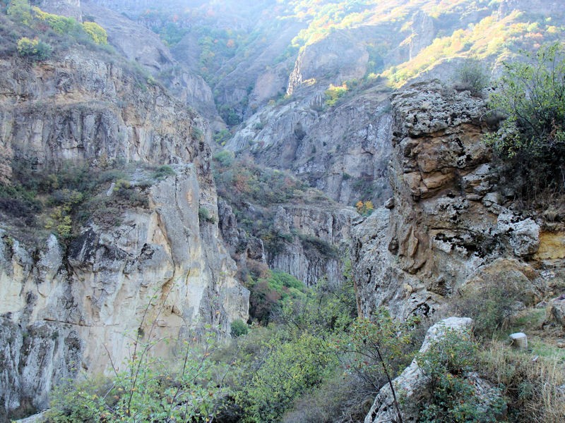 El intrincado desfiladero de Geghard