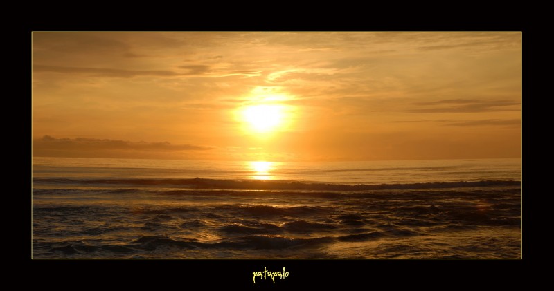 Otro atardecer mas en Tortuguero