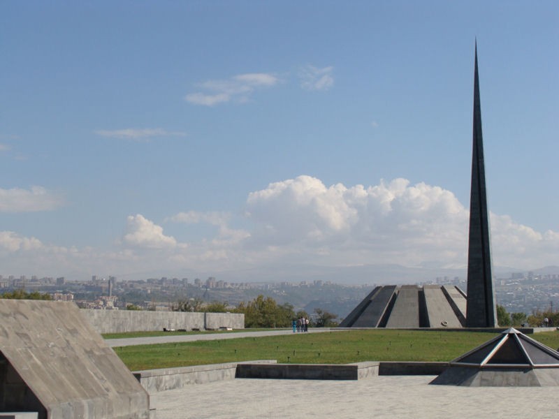 Vista de Yerevan desde la cubierta del museo del Genocidio Armenio