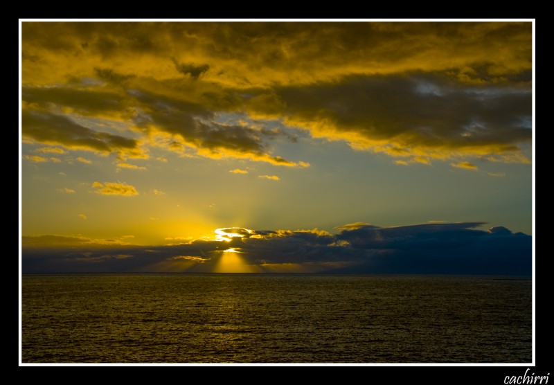 ocaso en costa adeje