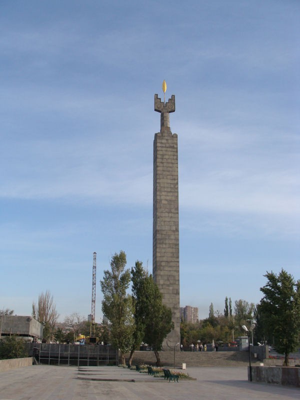 Columna conmemorativa victoria sovitica II Guerra Mundial